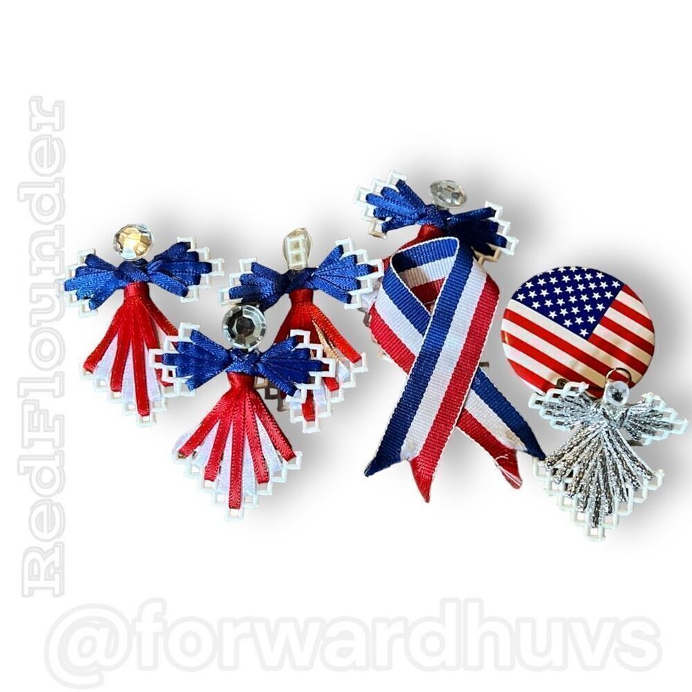 Bundle Sale 3 for $15 | Patriotic 4th of July Day Pin Set of 7 | READ